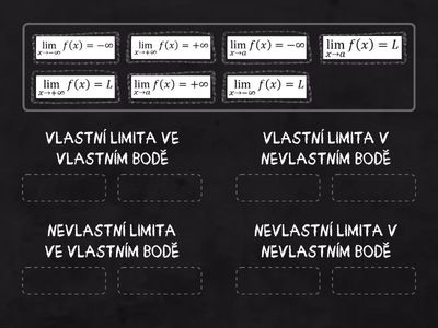 11.1.3.2 LIMITA FUNKCE V NEVLASTNÍM BODĚ | vlastní a nevlastní limity ve vlastních a nevlastních bodech