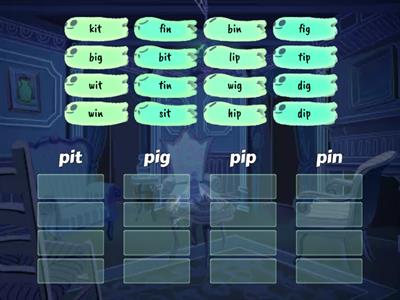 it + ig + ip + in Rhyme Sort