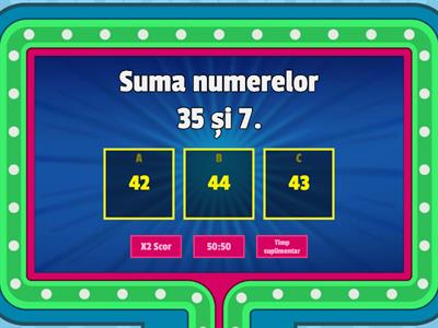 Adunarea si scaderea 0- 100