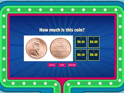 U.S. Coin Value Game Show