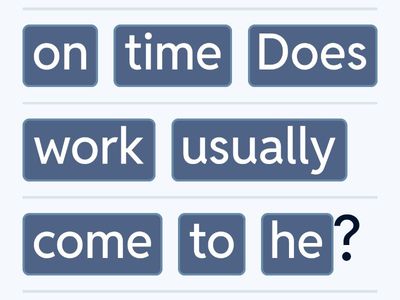 Questions and Negative sentences