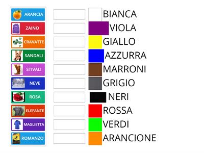 COLORI . abbinamenti