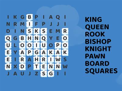 Chess Piece Word Search