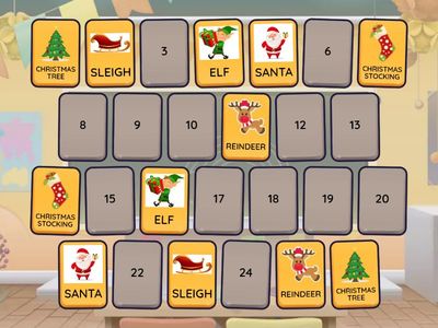 Christmas Memory game