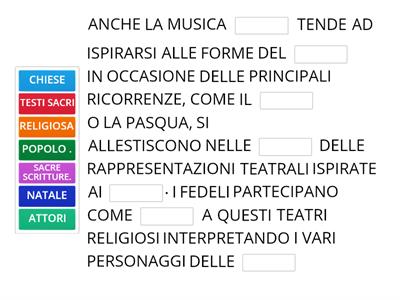 MUSICA: IL DRAMMA LITURGICO 