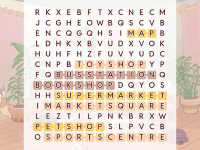 QM 4. Unit 2. Book p.18 Пошук слів. Місця