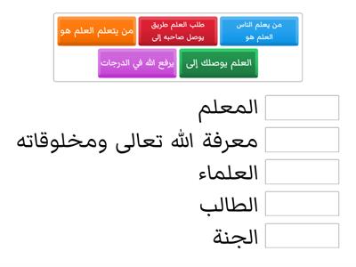  العلم والمعرفة 