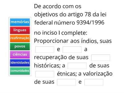 legislação escolar indígena 