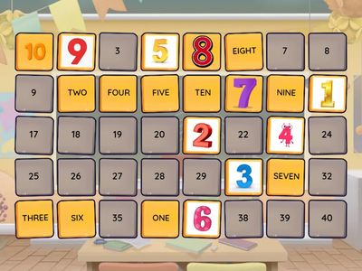 Numbers from 1 to 20