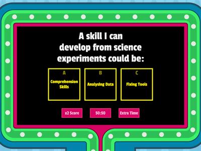 SKILLS: Select the best answer