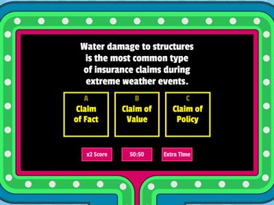 Identify the Type of Claim in the Statement