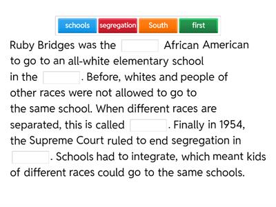 Mr. Figueroa - Grade 3 - Ruby Bridges