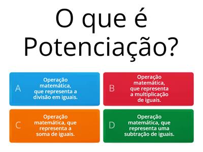 8º Ano - Potenciação