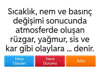 Doğal Çevre Özellikleri