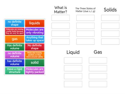 Matter/States of Matter
