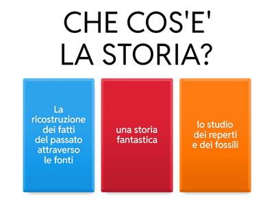 La storia classe terza