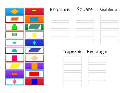 Shape Sort Quadrilaterals