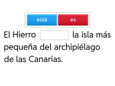 SER o ESTAR, entraînement