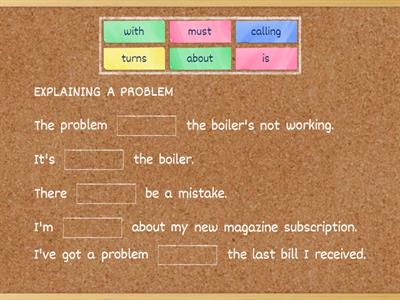 Roadmap B2 - Unit 9D - explain a problem and ask for action