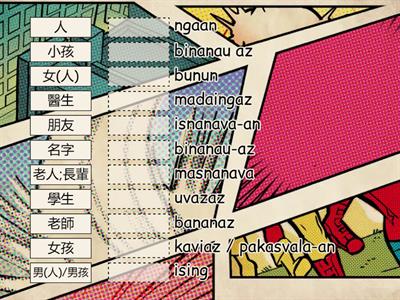 5學習詞表-人物-初級巒群布農