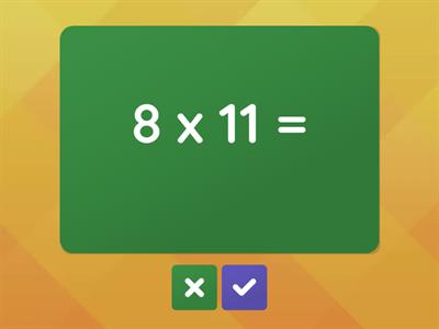 8-9 Multiplication Flashcards