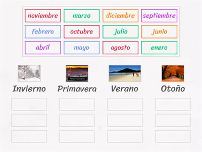 Estaciones del año y meses