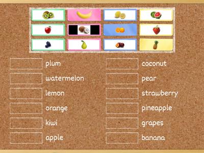 Fruit - matching - beginner