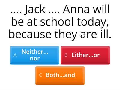 Either...or/ Neither...nor/ Both...and