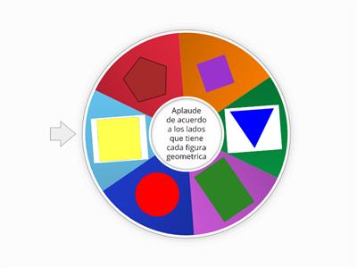 La ruleta de figuras geométricas 