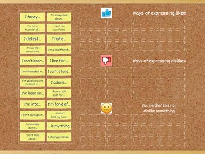 EXPRESSING LIKES AND DISLIKES