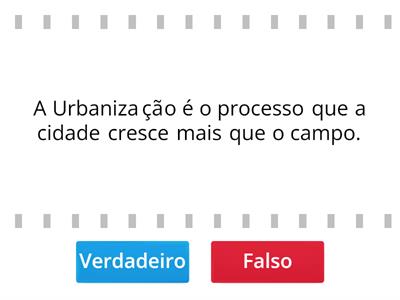 Urbanização.