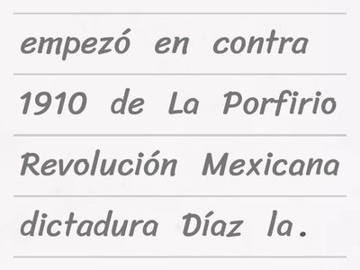 Frases de la Revolución Mexicana. 