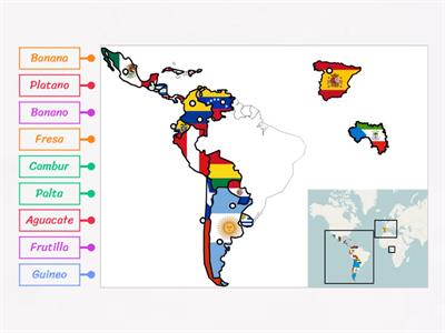 QUE NOMBRES TIENEN LAS FRUTAS EN CADA PAÍS