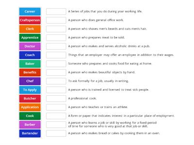 Employment Vocabulary 