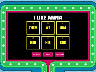 Subject and object pronouns