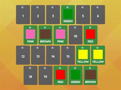 MEMORY GAME - COLORS