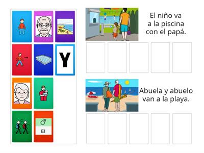 Ordena las frases 6 (Pictogramas de Arasaac)