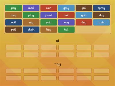 Vowel Teams (ai, -ay)
