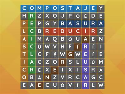 Y4 Prácticas Sustentables Wordsearch