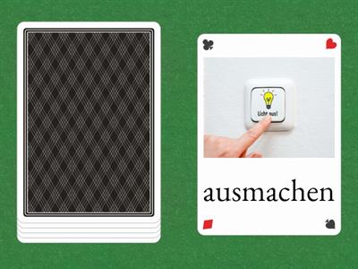 Trennbare- und untrennbare Verben (Kärtchen)