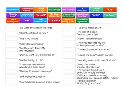 💬Angelou Poem - Quotation Match