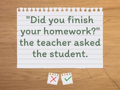 Grammar: Reported speech (Level intermediate plus 9A)