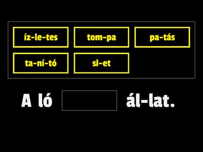 Melyik szó illik a mondatba? 