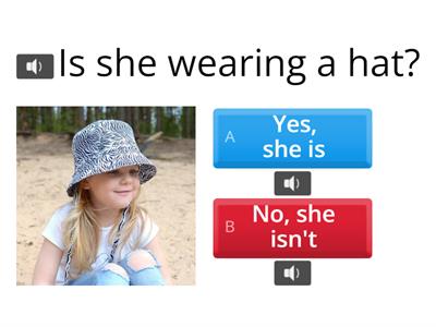 He/She is wearing... - B3