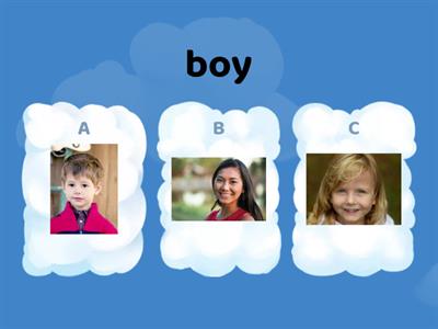 Boy/Girl/Man/Woman Quiz