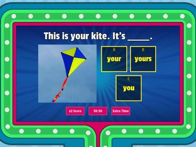 KB2 U4 Mine/Yours/his/hers