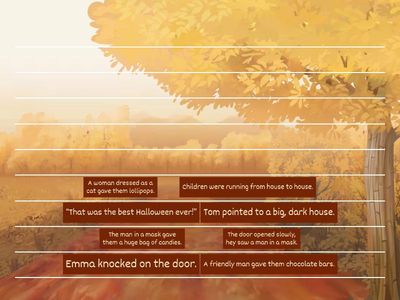 Halloween. Young teens