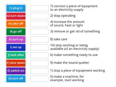 Phrasal verbs