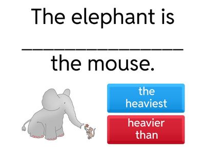 Superlatives and comparatives practice