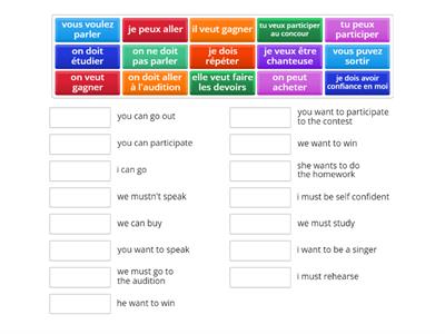 year 8 studio rouge modal verbs - pouvoir, vouloir, devoir